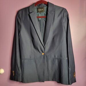 Lafayette 148 Blazer Jacket Womens Size 8 Navy Blue Career Professional